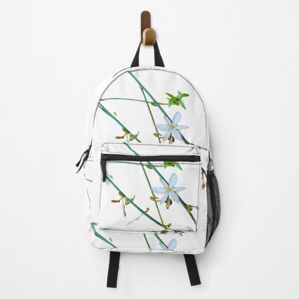 Item preview, White Flower Green Vines Spider Plant Photograph White Background designed and sold by BOKEbyTC.