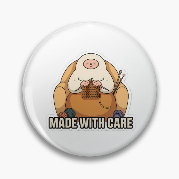 Item preview, Minimalist Knitter with Yarn designed and sold by NiftyWrx.