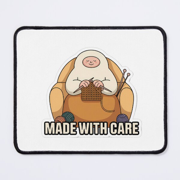 Item preview, Minimalist Knitter with Yarn designed and sold by NiftyWrx.