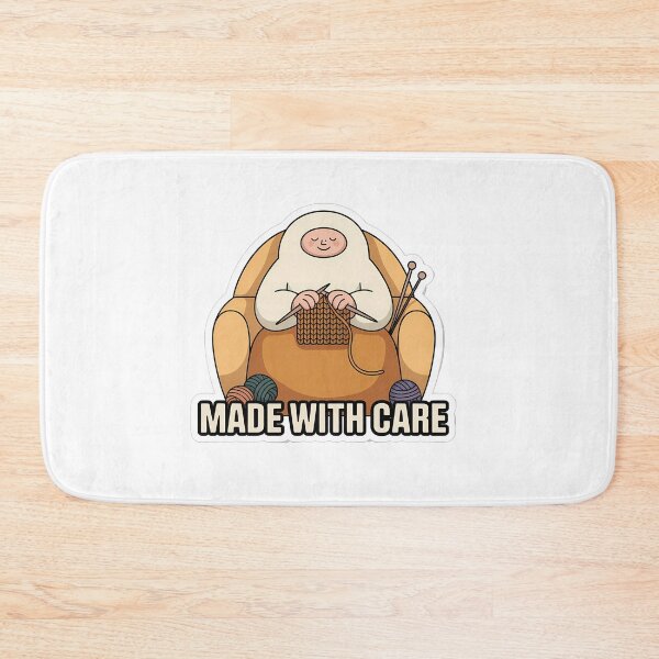 Item preview, Minimalist Knitter with Yarn designed and sold by NiftyWrx.