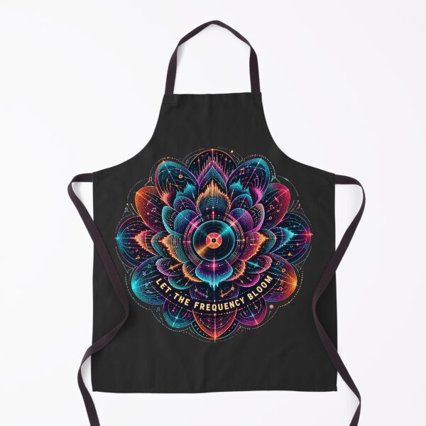 Item preview, Frequency Bloom – Psychedelic Neon Vinyl Flower designed and sold by Golden Era Studio.