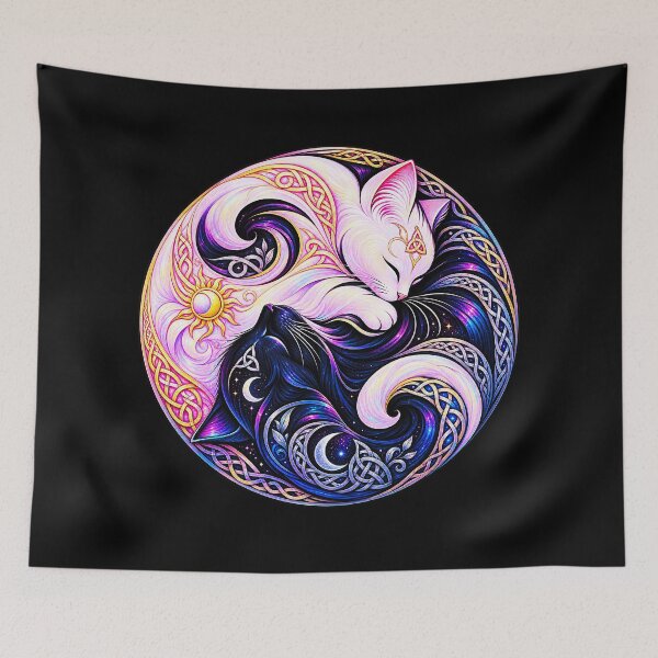 Item preview, ⚖️ PURRFECTLY BALANCED COLLECTION ⚖️ - CELTIC CATS designed and sold by WheelieGdArt.