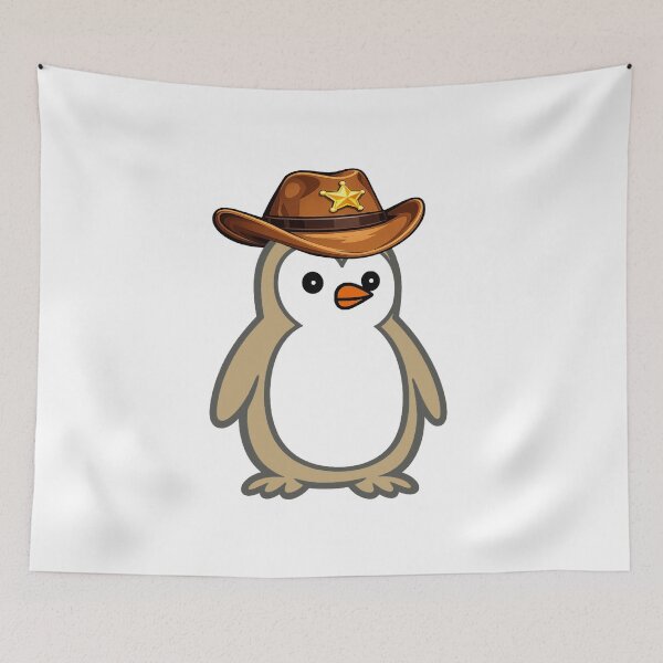 Item preview, Cowboy Sheriff Penguin - Funny Western Penguin designed and sold by Pippo-Penguin.