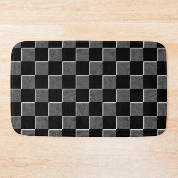 Item preview, Black & Gray Marble Checkerboard Pattern designed and sold by Angry Critters.