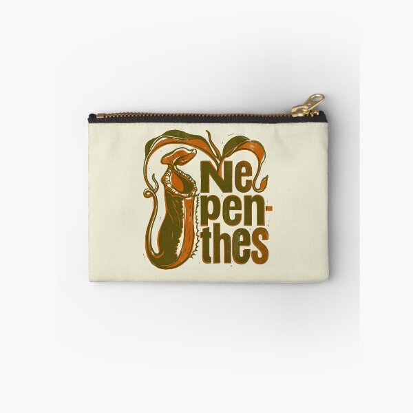 Item preview, Nepenthes Pitcher Plant Carnivorous Botanical Linocut Typography designed and sold by KiwiRider.