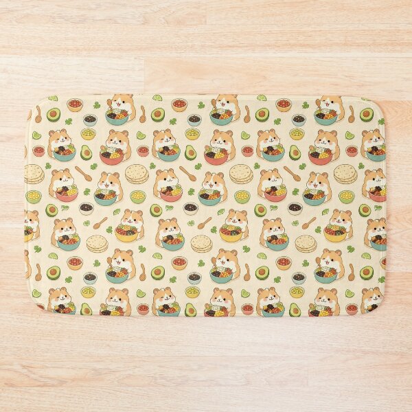 Item preview, Hamster Mini Taco Bowl Kawaii Pattern designed and sold by Soft Berry Studio.