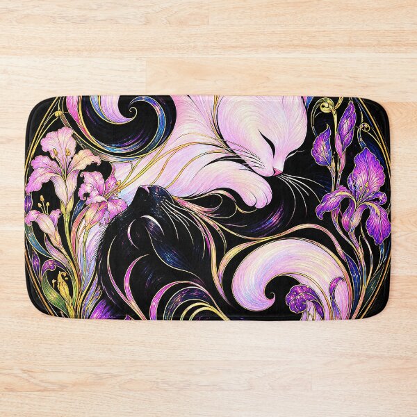 Item preview, ⚖️ PURRFECTLY BALANCED COLLECTION ⚖️ - ART NOUVEAU CATS v1 designed and sold by WheelieGdArt.