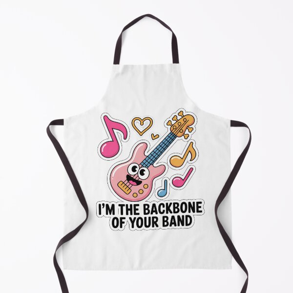 Item preview, Cute Bass Guitar with Heart Note designed and sold by NiftyWrx.