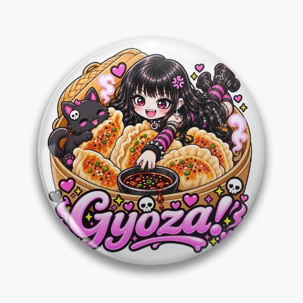 Item preview, Goth Food Gremlin Loves Gyoza designed and sold by AnnekeJordaan.