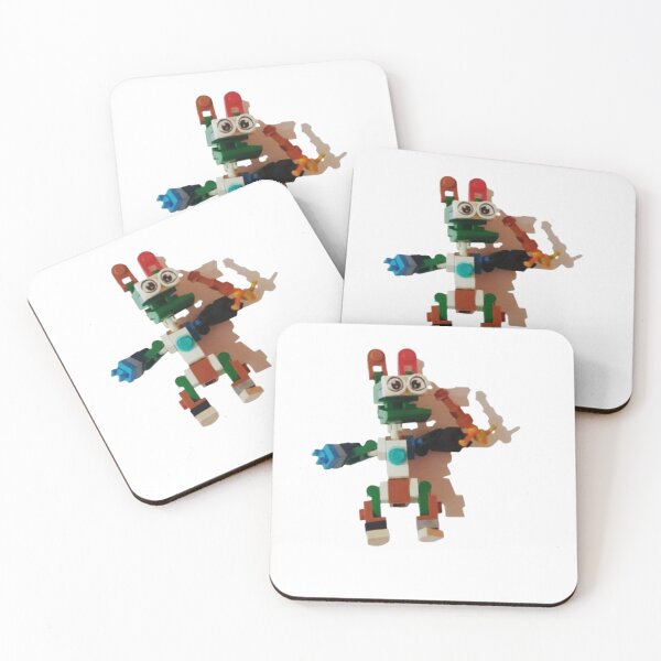 Item preview, Colorful building block robot designed and sold by Natascha-Prints.
