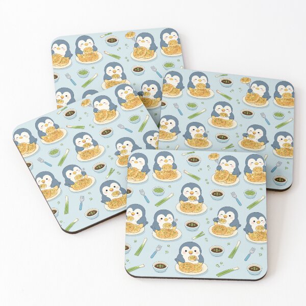 Item preview, Penguin Savory Rice Pancake Kawaii Pattern designed and sold by Soft Berry Studio.