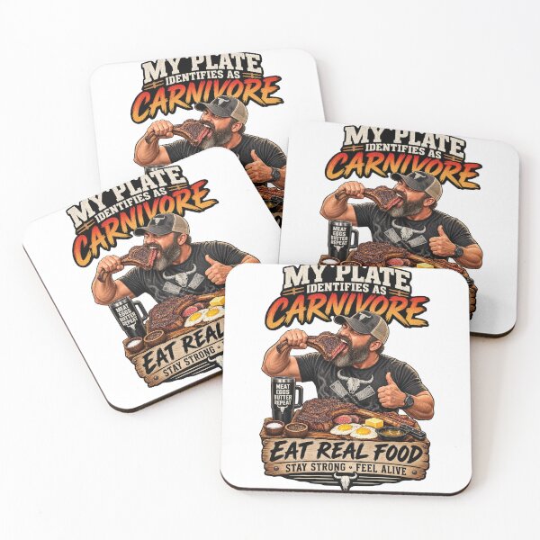 Item preview, MY PLATE IDENTIFIES AS CARNIVORE designed and sold by CarnivoreGifts.