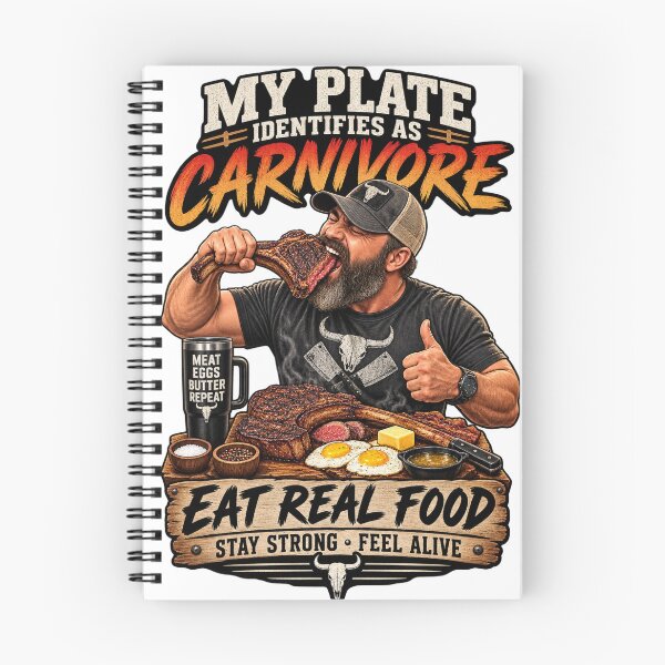 Item preview, MY PLATE IDENTIFIES AS CARNIVORE designed and sold by CarnivoreGifts.