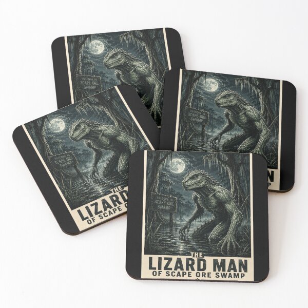 Aperçu de l'œuvre L'homme-lézard de Scape, marais minéral, horreur cryptide créée et vendue par redsharkuk.
