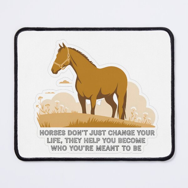 Item preview, Minimalist Horse Silhouette with Inspiring Quote designed and sold by NiftyWrx.