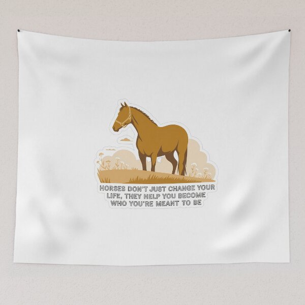 Item preview, Minimalist Horse Silhouette with Inspiring Quote designed and sold by NiftyWrx.