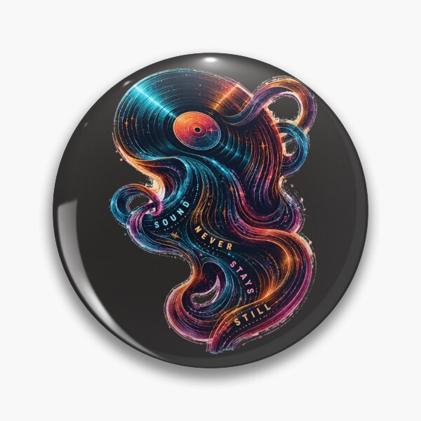 Item preview, Sound Never Stays Still – Melting Neon Vinyl designed and sold by Golden Era Studio.