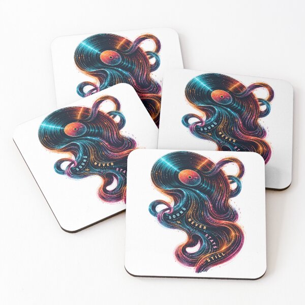 Item preview, Sound Never Stays Still – Melting Neon Vinyl designed and sold by Golden Era Studio.