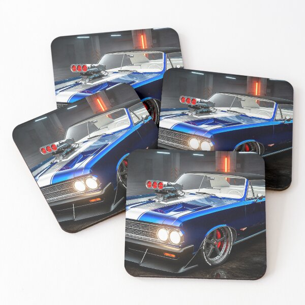 Item preview, hot rod garage muscle car Photographic Print  designed and sold by Chrome & Wild Art Studio.