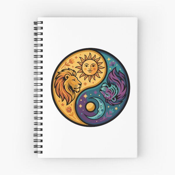Item preview, Cosmic Lion and Wolf Yin Yang designed and sold by AliveStyle.