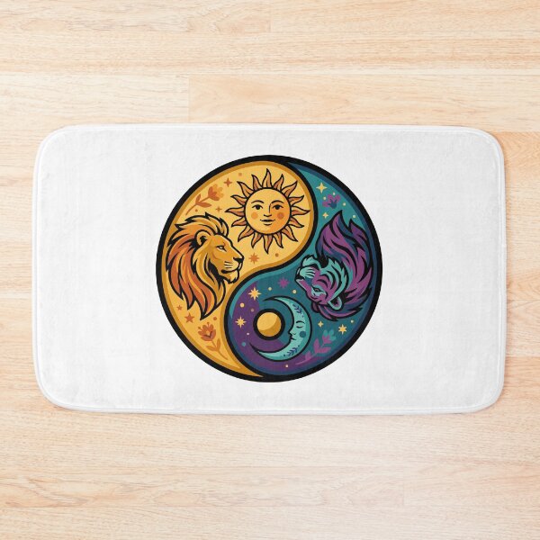 Item preview, Cosmic Lion and Wolf Yin Yang designed and sold by AliveStyle.