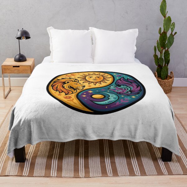 Item preview, Cosmic Lion and Wolf Yin Yang designed and sold by AliveStyle.