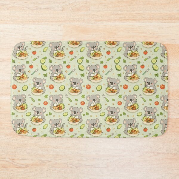 Item preview, Koala Chickpea Bowl Kawaii Pattern designed and sold by Soft Berry Studio.