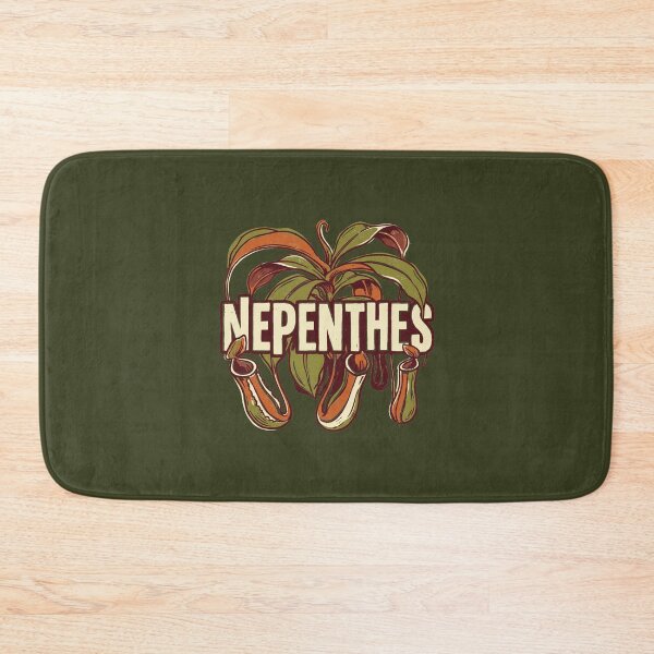 Item preview, Nepenthes Tropical Pitcher Plant Carnivorous Botanical Linocut Graphic designed and sold by KiwiRider.