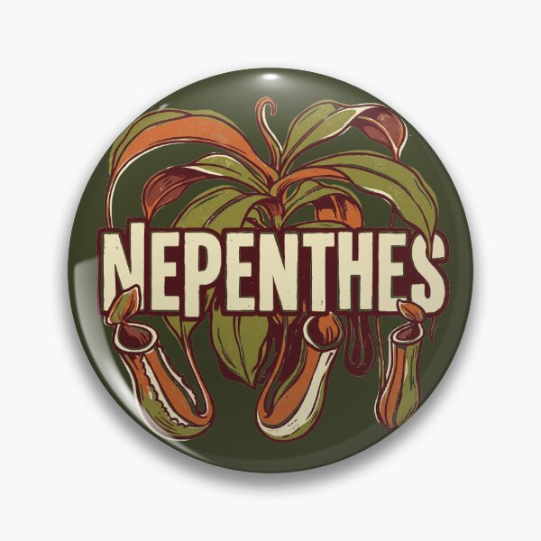 Item preview, Nepenthes Tropical Pitcher Plant Carnivorous Botanical Linocut Graphic designed and sold by KiwiRider.