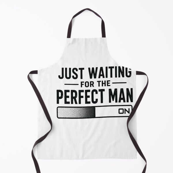 Item preview, Just Waiting For The Perfect Man, Funny Singles Gift designed and sold by CloudyPress.