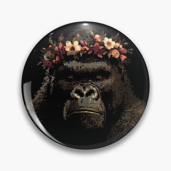 Item preview, Floral Crown Gorilla designed and sold by ClubVacay.