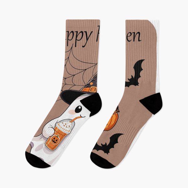 Item preview, Cute Halloween ghost wearing a witch hat designed and sold by DoveArtDesigns.