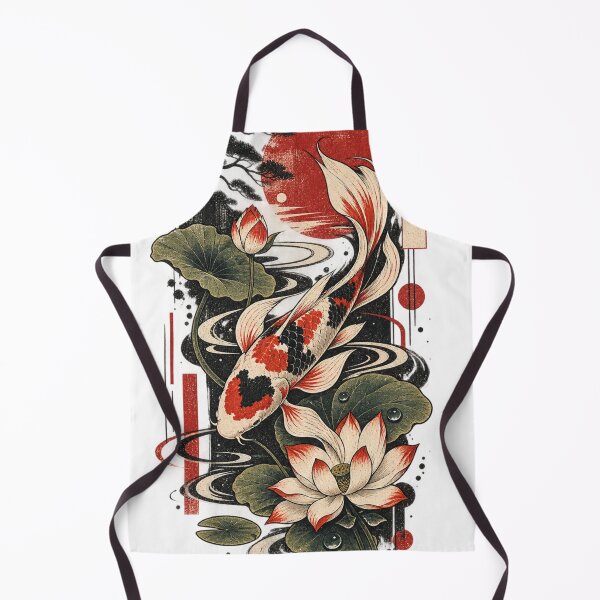 Artikelvorschau, Retro Koi Lotus Wassergarten entworfen und verkauft von moditeck.