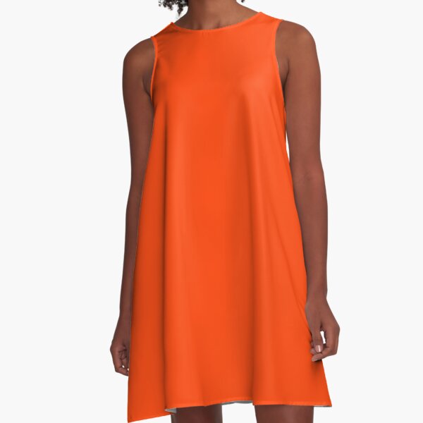 luminous orange dress