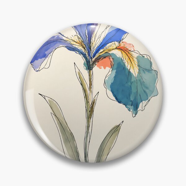 Artikelvorschau, Blaue Iris Flüster entworfen und verkauft von InkfloraMuse.