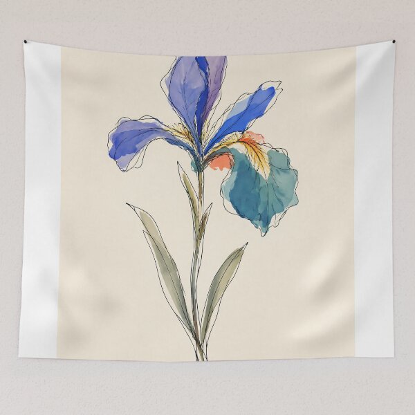 Item preview, Blue Iris Whisper designed and sold by InkfloraMuse.