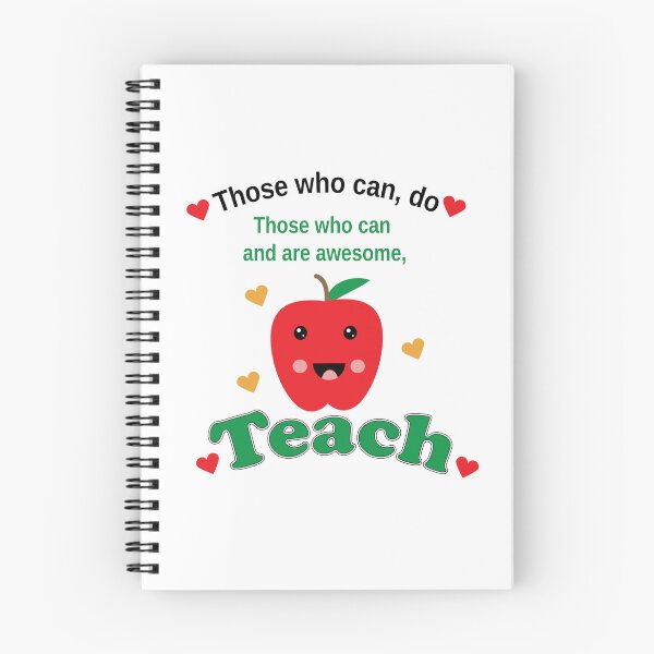 Item preview, Cute Teacher Apple – Those Who Can and Are Awesome Teacher Appreciation Design designed and sold by ValeriesGallery.