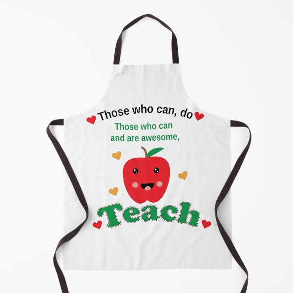 Item preview, Cute Teacher Apple – Those Who Can and Are Awesome Teacher Appreciation Design designed and sold by ValeriesGallery.