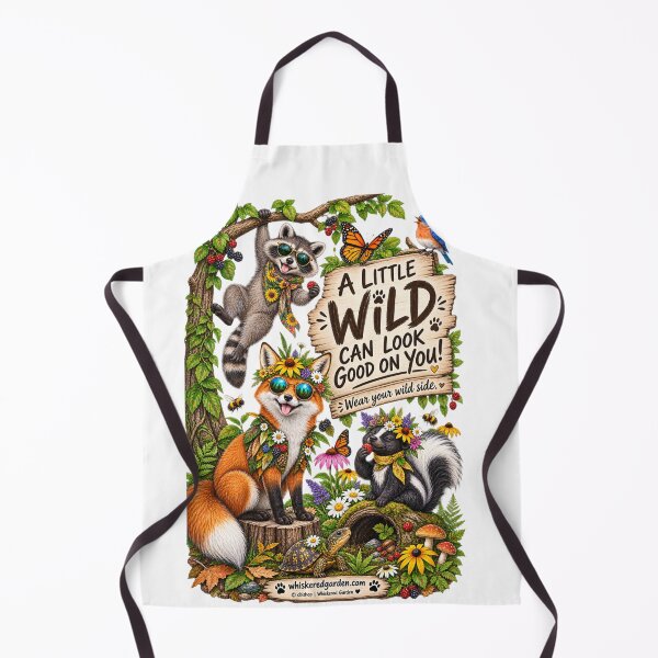Item preview, A Little Wild Can Look Good on You | Wear Your Wild Side designed and sold by Whiskered Garden Studio.