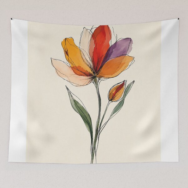 Item preview, Radiant Tulip Bloom designed and sold by InkfloraMuse.