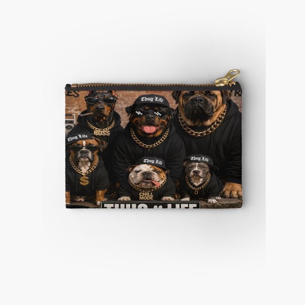 Item preview, Thug Life Dogs – Only Treats, No Rules | Funny Gangster Dog Streetwear designed and sold by Imagetore.