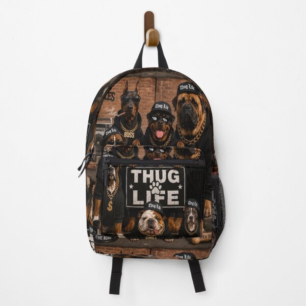Item preview, Thug Life Dogs – Only Treats, No Rules | Funny Gangster Dog Streetwear designed and sold by Imagetore.