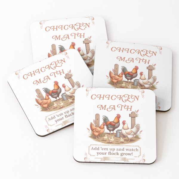 Item preview, Chicken Math  Vintage farm Style designed and sold by Bennie Singh.