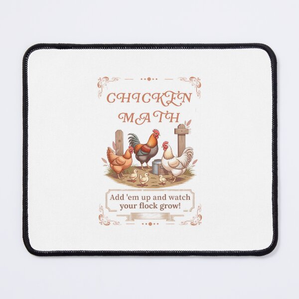 Item preview, Chicken Math Vintage farm Style designed and sold by Bennie Singh.