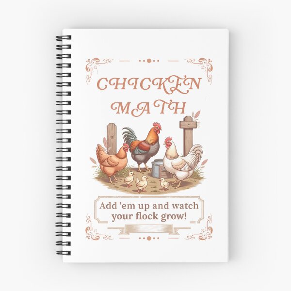 Item preview, Chicken Math  Vintage farm Style designed and sold by Bennie Singh.