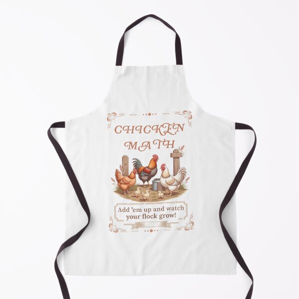 Item preview, Chicken Math Vintage farm Style designed and sold by Bennie Singh.