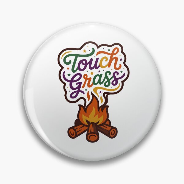 Item preview, Touch Grass Campfire designed and sold by AliveStyle.