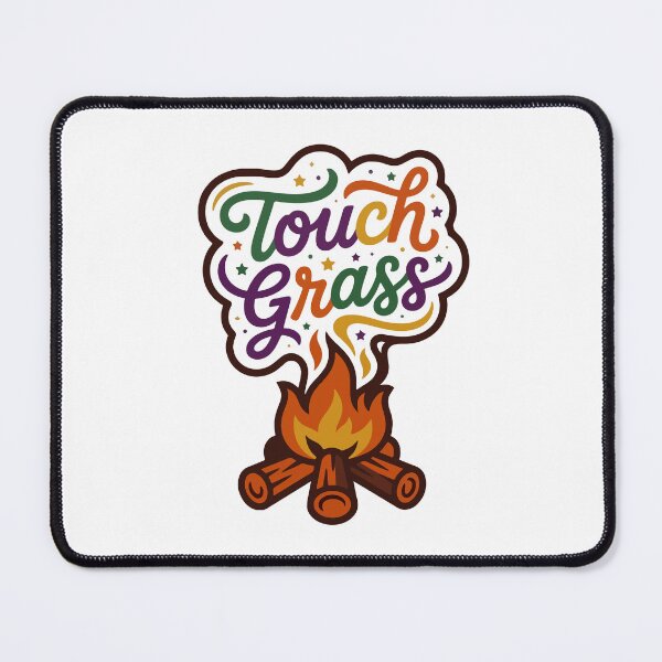Item preview, Touch Grass Campfire designed and sold by AliveStyle.