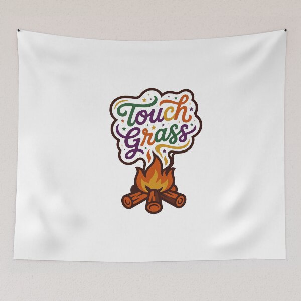 Item preview, Touch Grass Campfire designed and sold by AliveStyle.