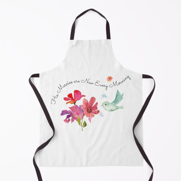 Item preview, His Mercies Are New Every Morning Christian Floral Bird designed and sold by Sachie's Studio.